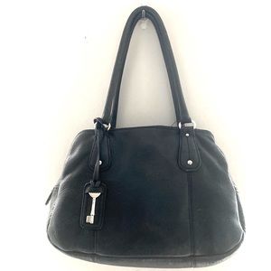 Fossil 1954 Black Leather Handbag, EUC
